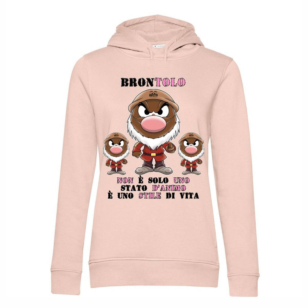 Felpa donna Pink Edition Brontolo 5.0 ( S84930 ) - Gufetto Brand 