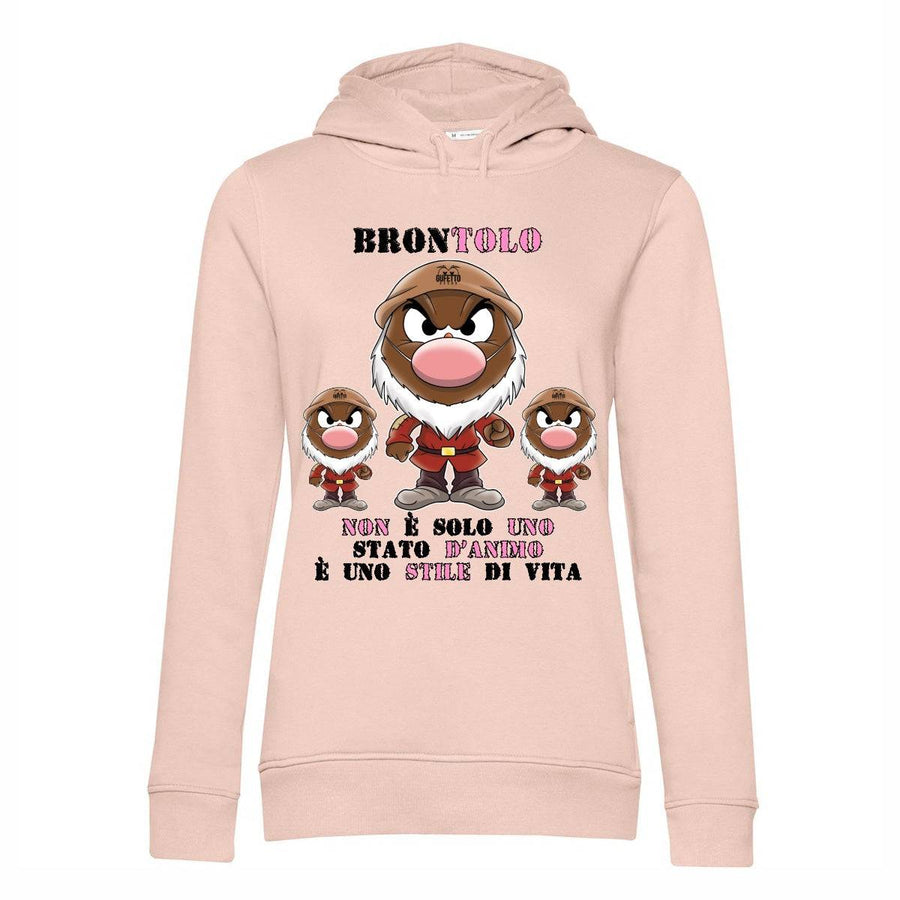 Felpa donna Pink Edition Brontolo 5.0 ( S84930 ) - Gufetto Brand 