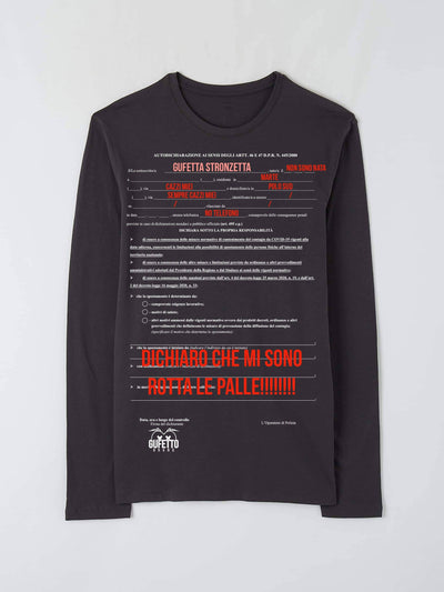 T-shirt Donna Autocertificazione Gufetta ( G74264 ) - Gufetto Brand 