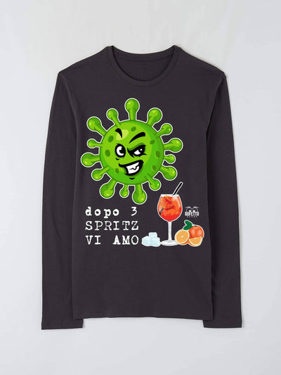 T-shirt Donna CORONAVIRUS ( C40712 ) - Gufetto Brand 