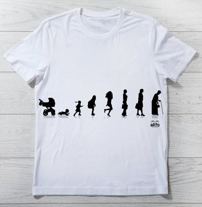 T-shirt Donna EVOLUZIONE ( E7431 ) - Gufetto Brand 