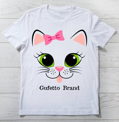 T-shirt Donna Gufetto Cat ( E8401 ) - Gufetto Brand 