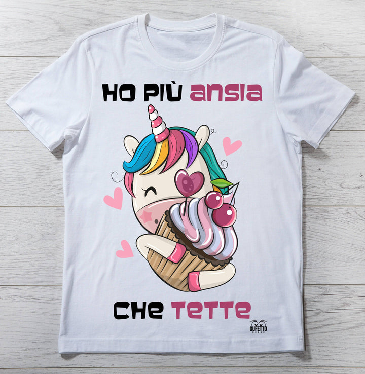 T-shirt Donna Ho più Ansia ( H03164 ) - Gufetto Brand 