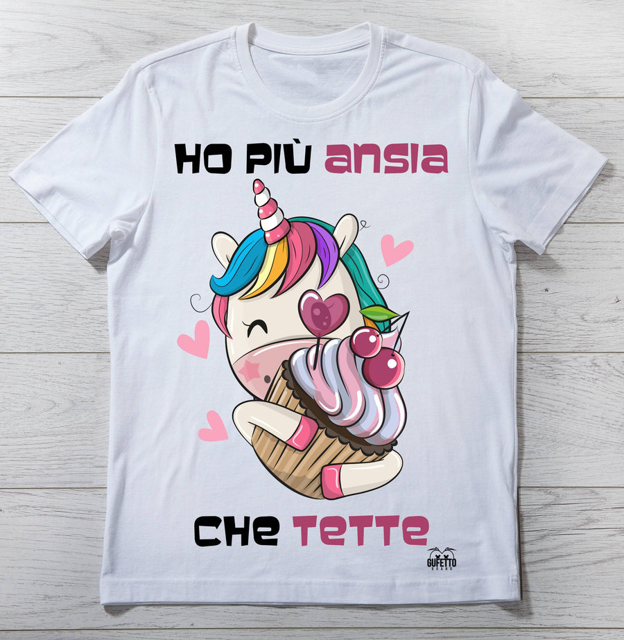 T-shirt Donna Ho più Ansia ( H03164 ) - Gufetto Brand 