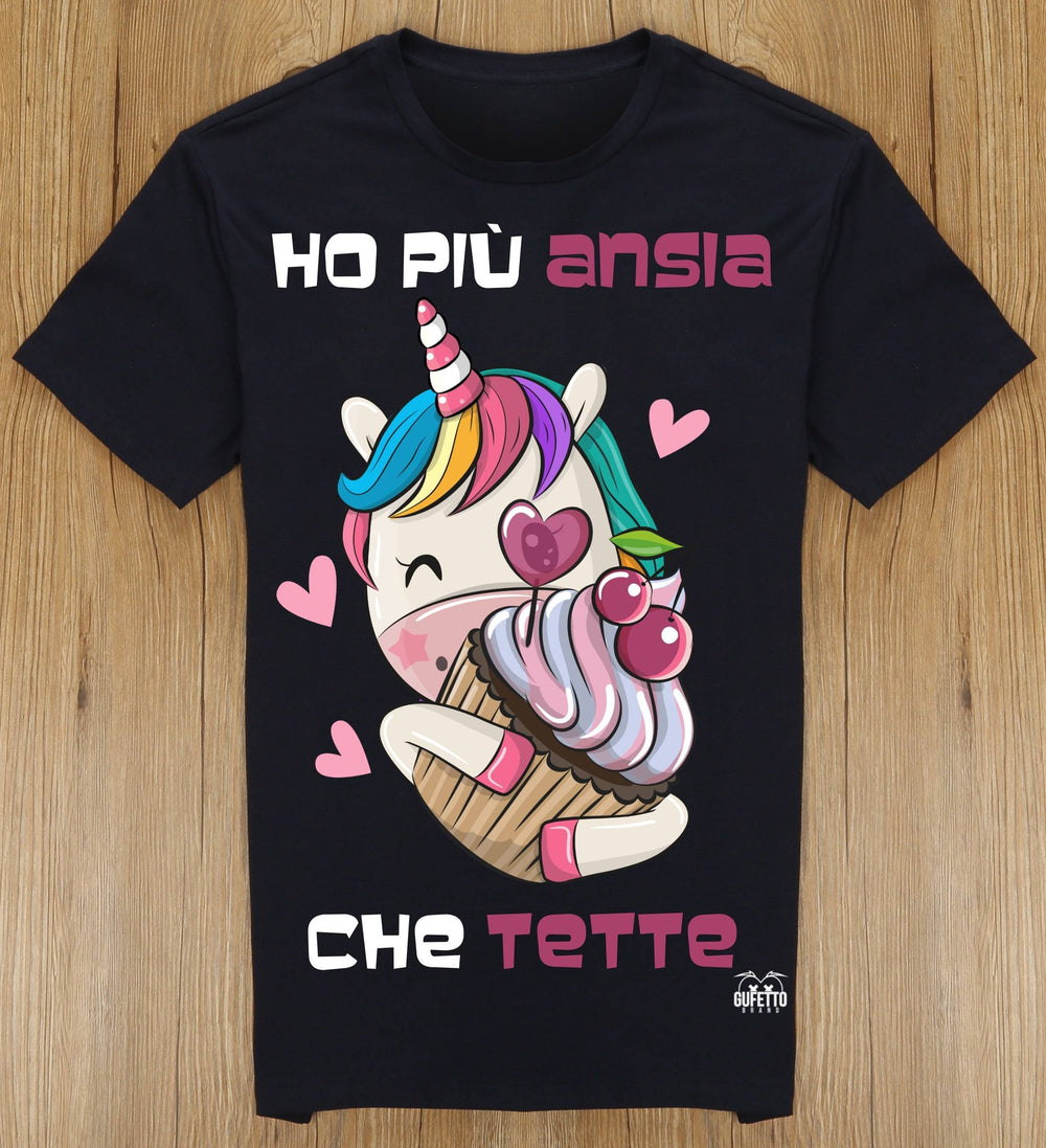 T-shirt Donna Ho più Ansia ( H03164 ) - Gufetto Brand 