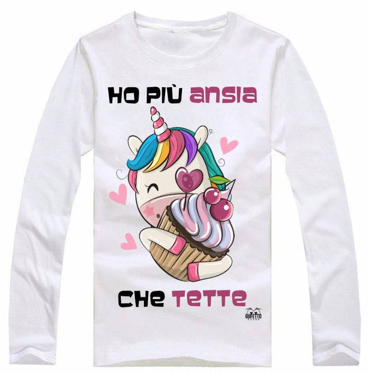T-shirt Donna Ho più Ansia ( H03164 ) - Gufetto Brand 