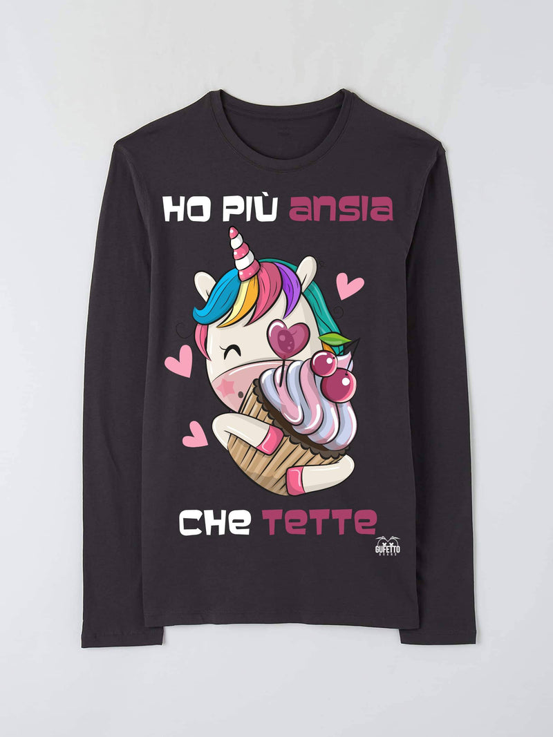 T-shirt Donna Ho più Ansia ( H03164 ) - Gufetto Brand 