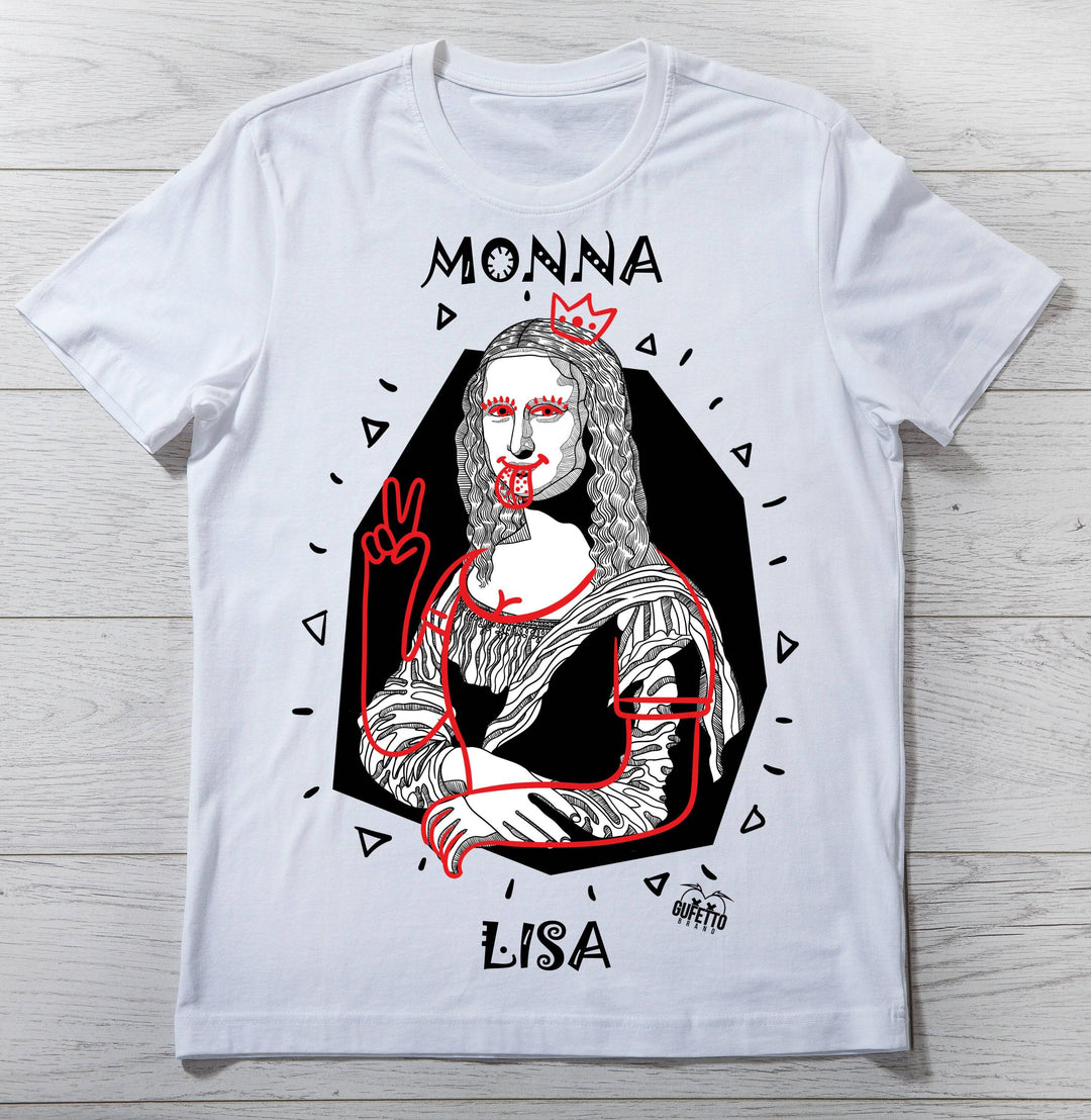 T-shirt Donna MONNA LISA ( B5089 ) - Gufetto Brand 