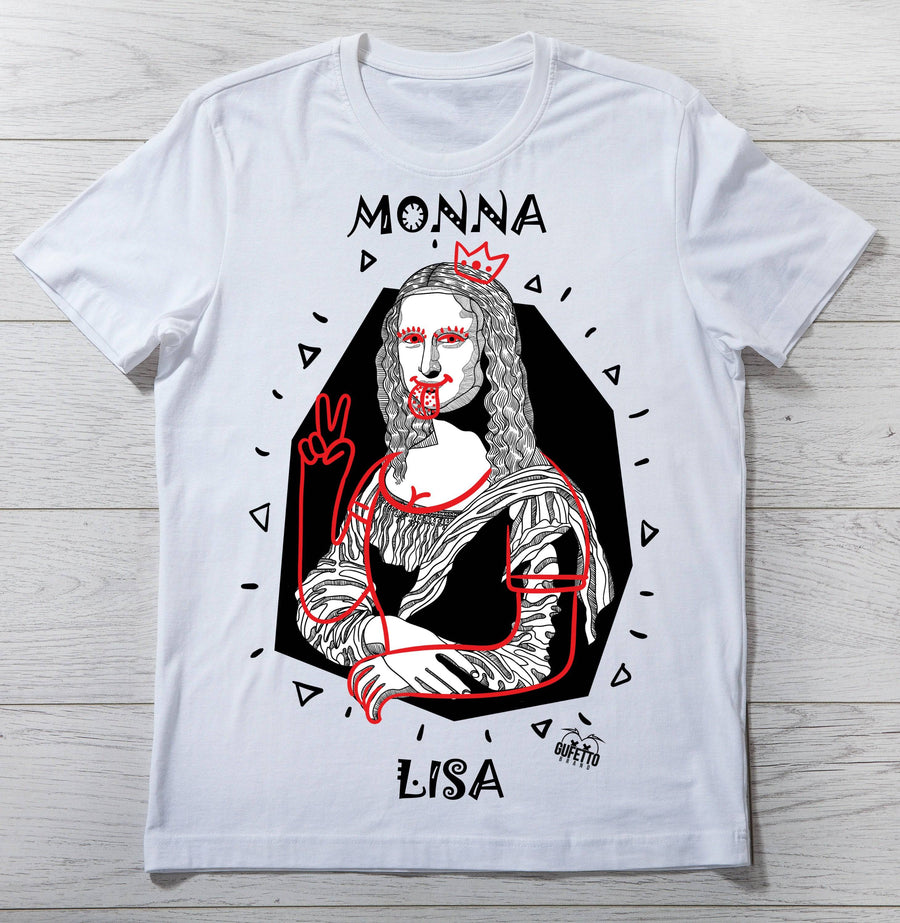 T-shirt Donna MONNA LISA ( B5089 ) - Gufetto Brand 