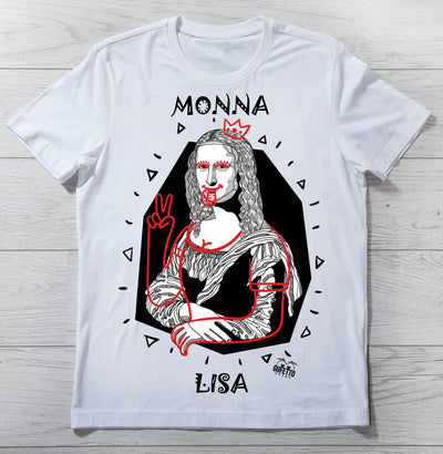 T-shirt Donna MONNA LISA ( B5089 ) - Gufetto Brand 