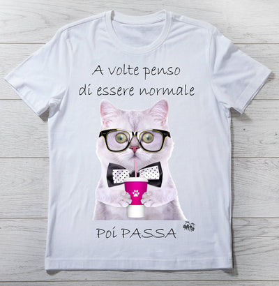 T-shirt Donna NORMALE CAT ( C4861 ) - Gufetto Brand 