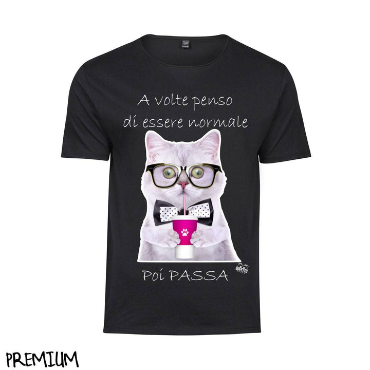 T-shirt Donna NORMALE CAT ( C4861 ) - Gufetto Brand 