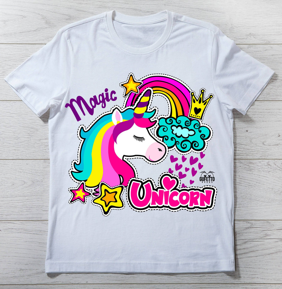 T-shirt Donna  Psyco Unicorn ( X6104 ) - Gufetto Brand 