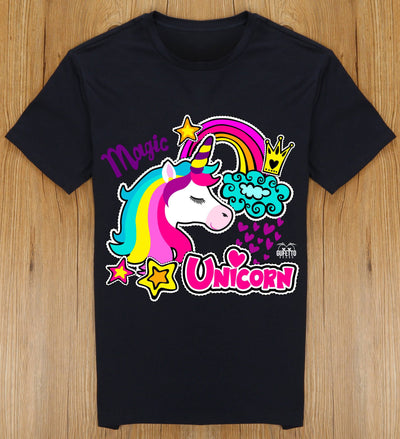 T-shirt Donna  Psyco Unicorn ( X6104 ) - Gufetto Brand 