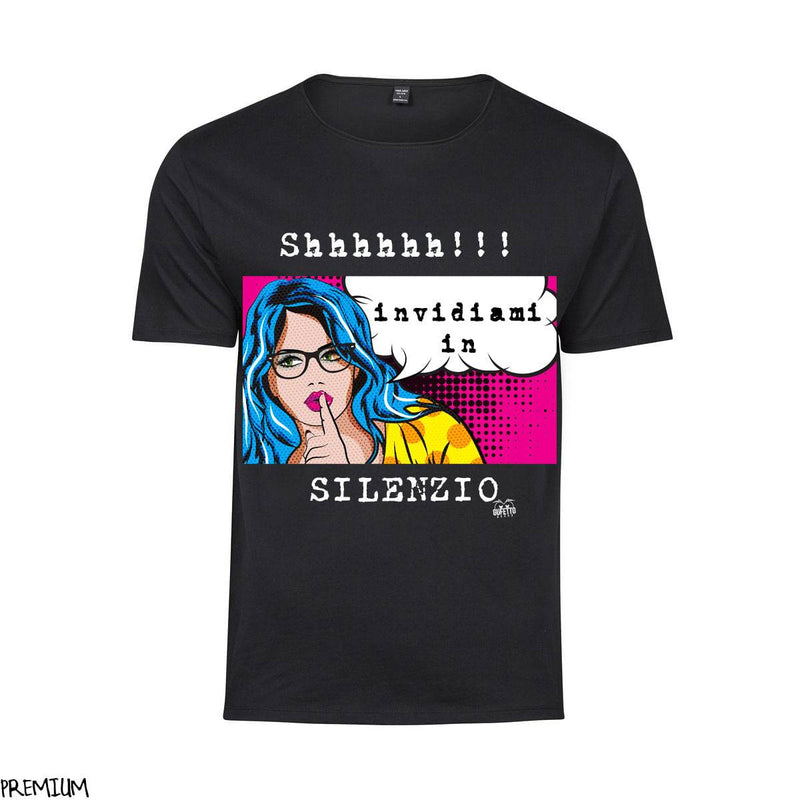 T-shirt Donna SHHH ( S9047 ) - Gufetto Brand 