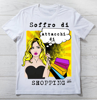 T-shirt Donna SHOPPING ( S6431 ) - Gufetto Brand 