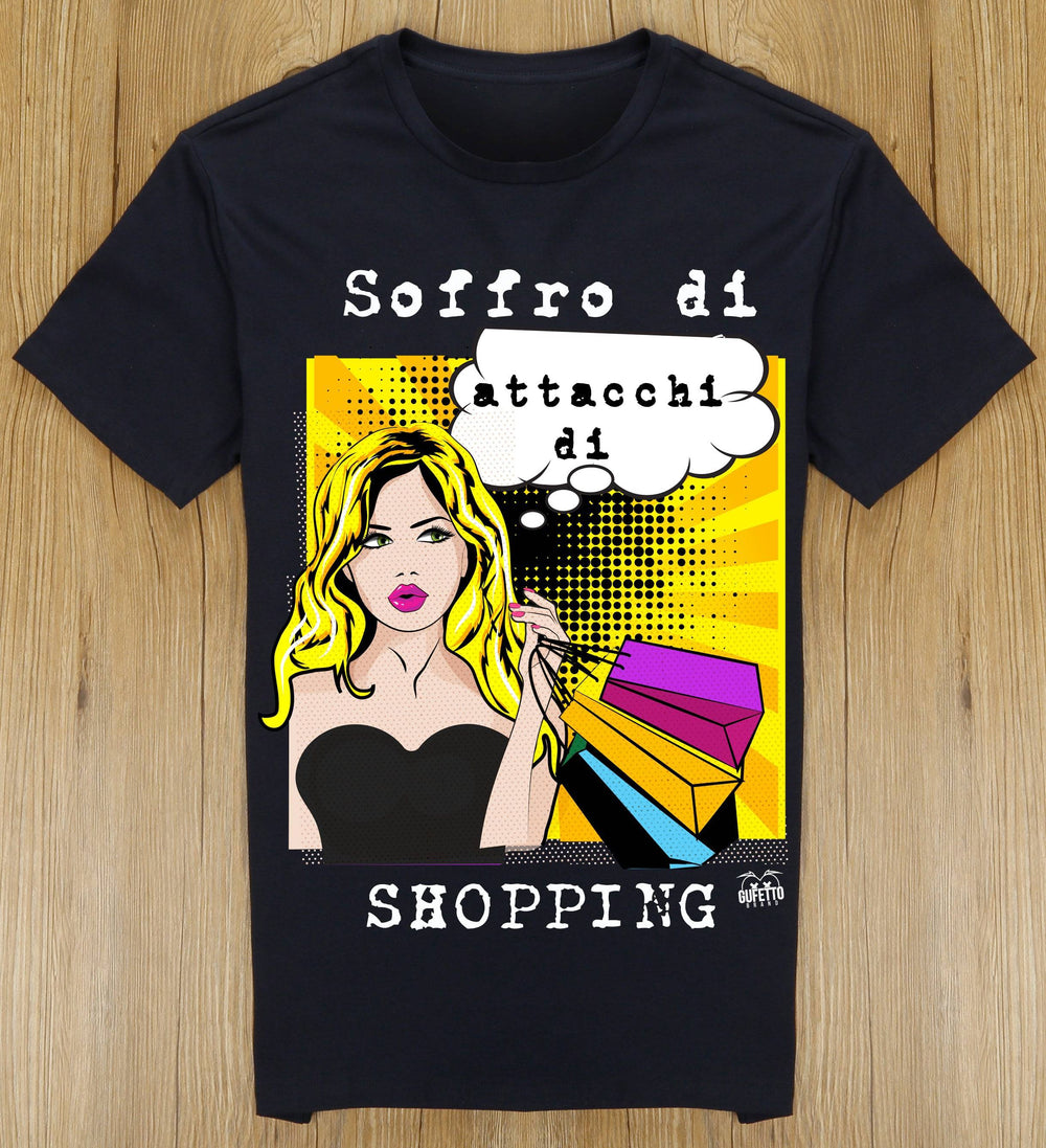 T-shirt Donna SHOPPING ( S6431 ) - Gufetto Brand 
