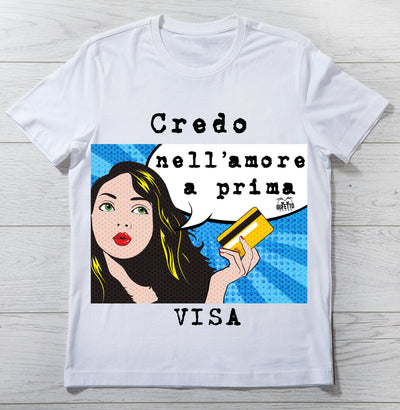 T-shirt Donna VISA ( V5976 ) - Gufetto Brand 