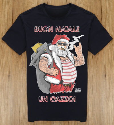 T-shirt Uomo BUON NATALE ( B40386 ) - Gufetto Brand 