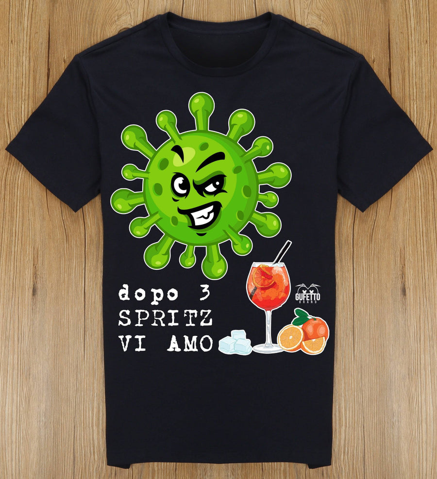 T-shirt Uomo CORONAVIRUS ( C40712 ) - Gufetto Brand 
