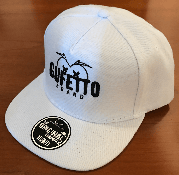 Cappello Gufetto Brand Bianco Scritta Nera Ricamato - Gufetto Brand 