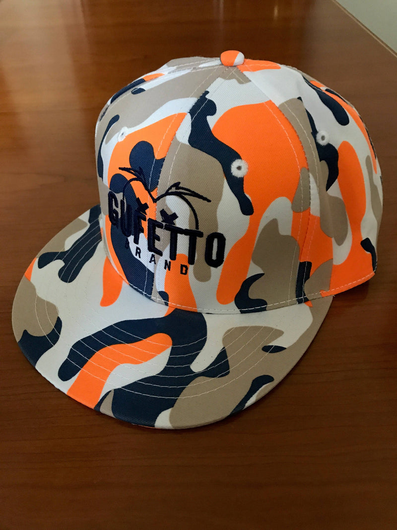 Cappello Gufetto Brand Navy Orange - Gufetto Brand 