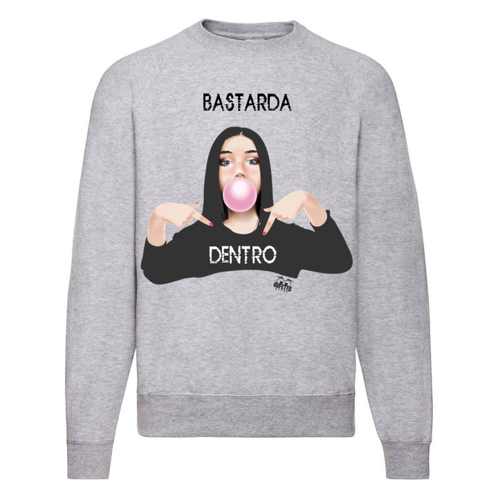 Felpa Classic Donna BASTARDA ( B5007 ) - Gufetto Brand 