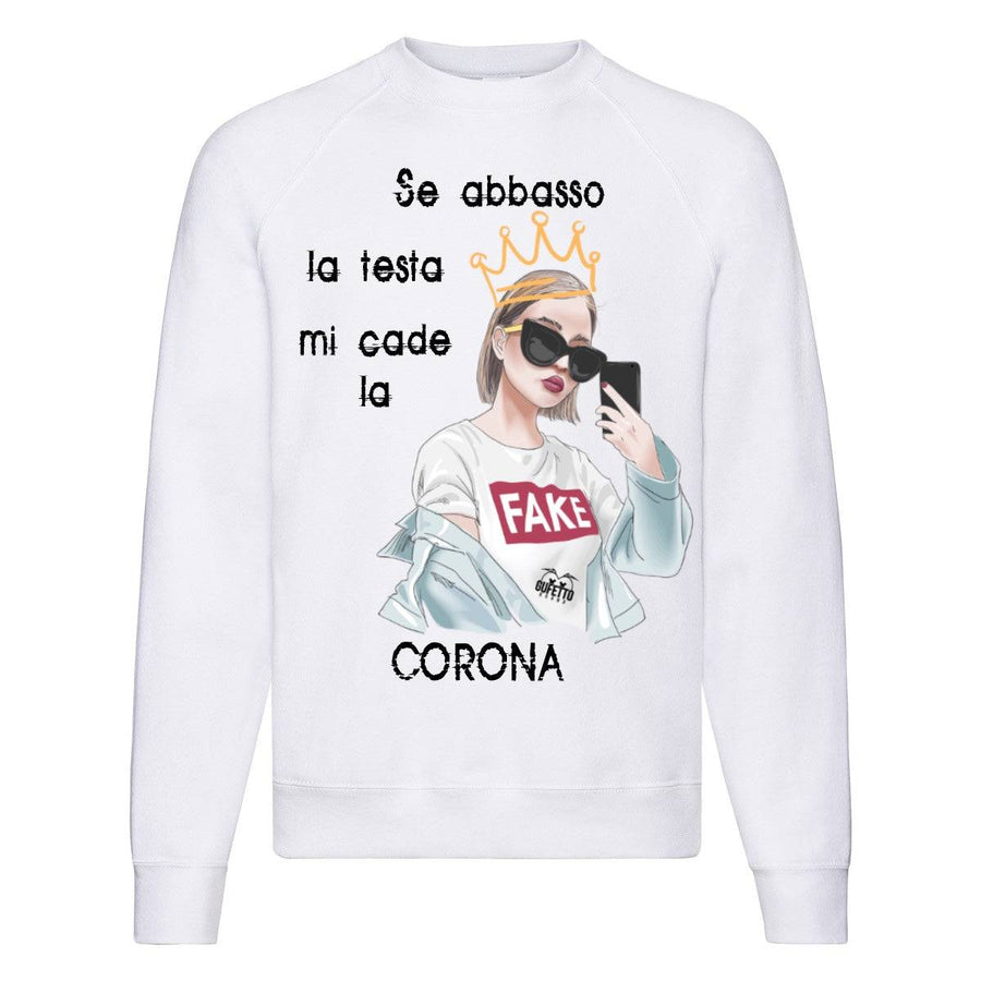 Felpa Classic Donna CORONA ( B5002 ) - Gufetto Brand 