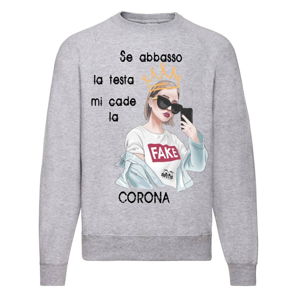 Felpa Classic Donna CORONA ( B5002 ) - Gufetto Brand 