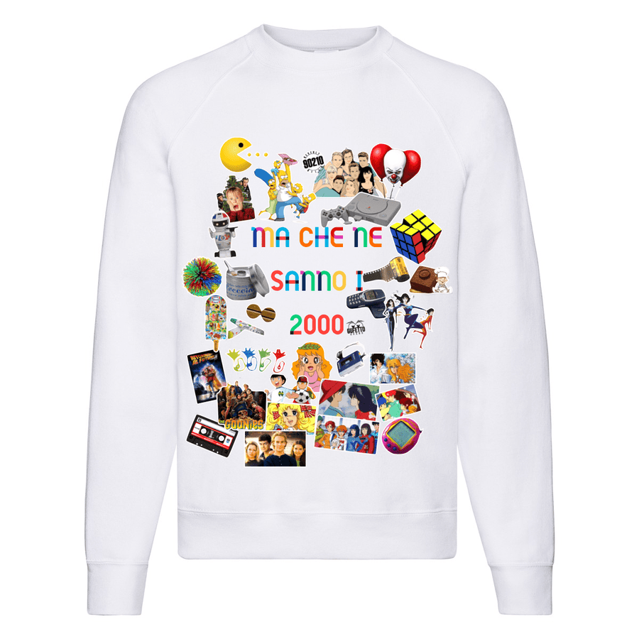 Felpa Classic  Uomo Donna Ma che ne sanno i 2000 ( M2000 ) - Gufetto Brand 