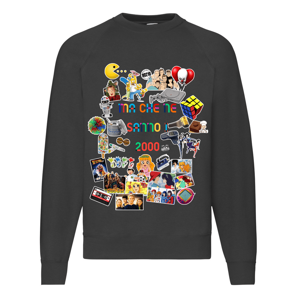 Felpa Classic  Uomo Donna Ma che ne sanno i 2000 ( M2000 ) - Gufetto Brand 