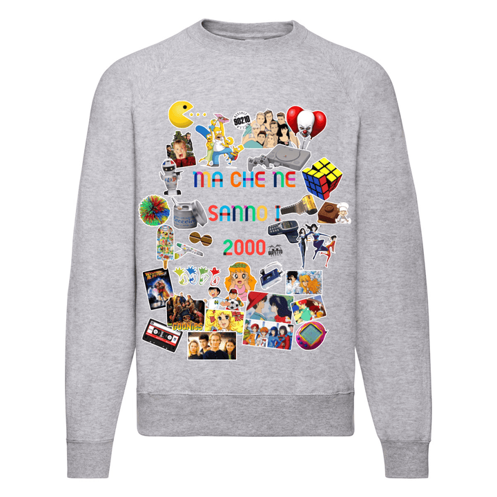 Felpa Classic  Uomo Donna Ma che ne sanno i 2000 ( M2000 ) - Gufetto Brand 