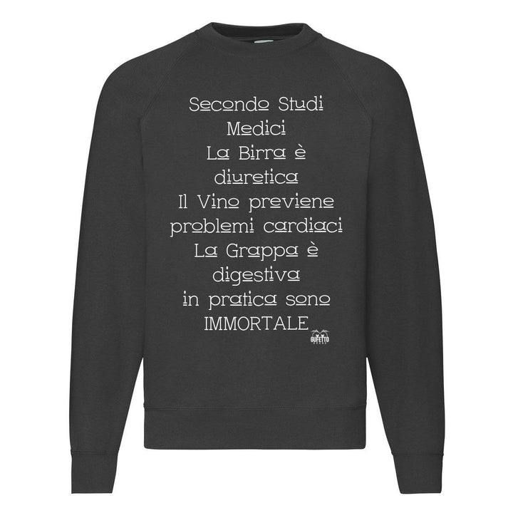 Felpa Classic Uomo Studi Medici ( S48032 ) - Gufetto Brand 