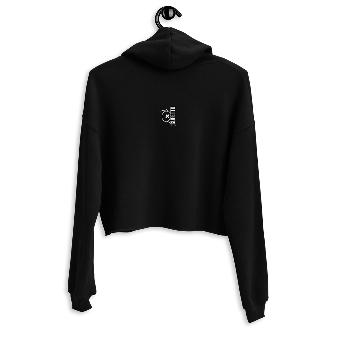 Felpa con cappuccio corta SKULL DARK - Gufetto Brand 