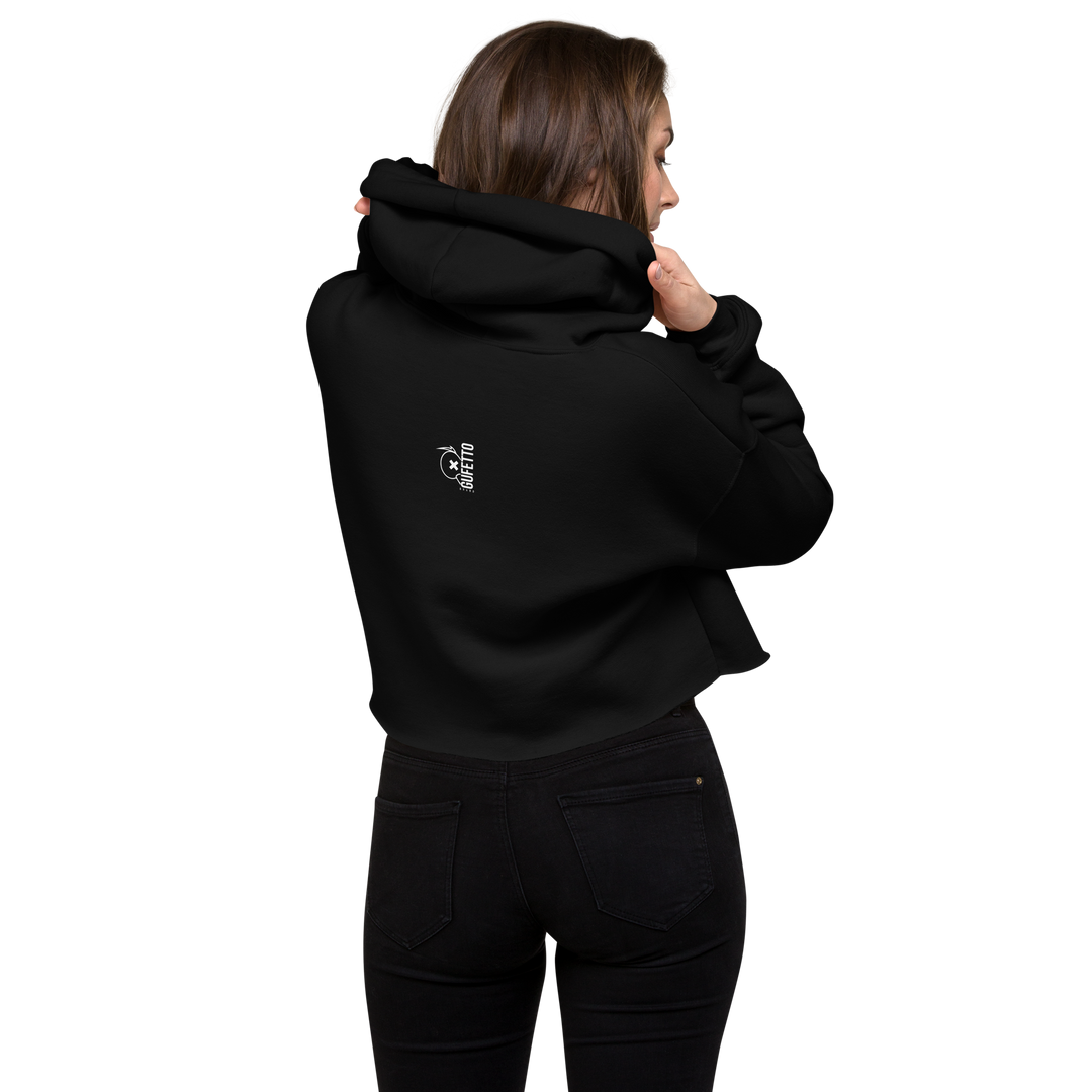 Felpa con cappuccio corta SKULL DARK - Gufetto Brand 