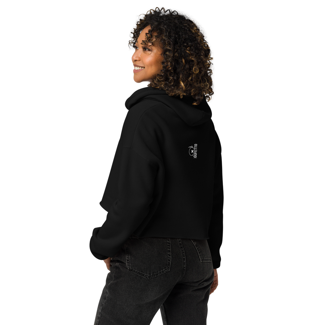 Felpa con cappuccio corta SKULL DARK - Gufetto Brand 