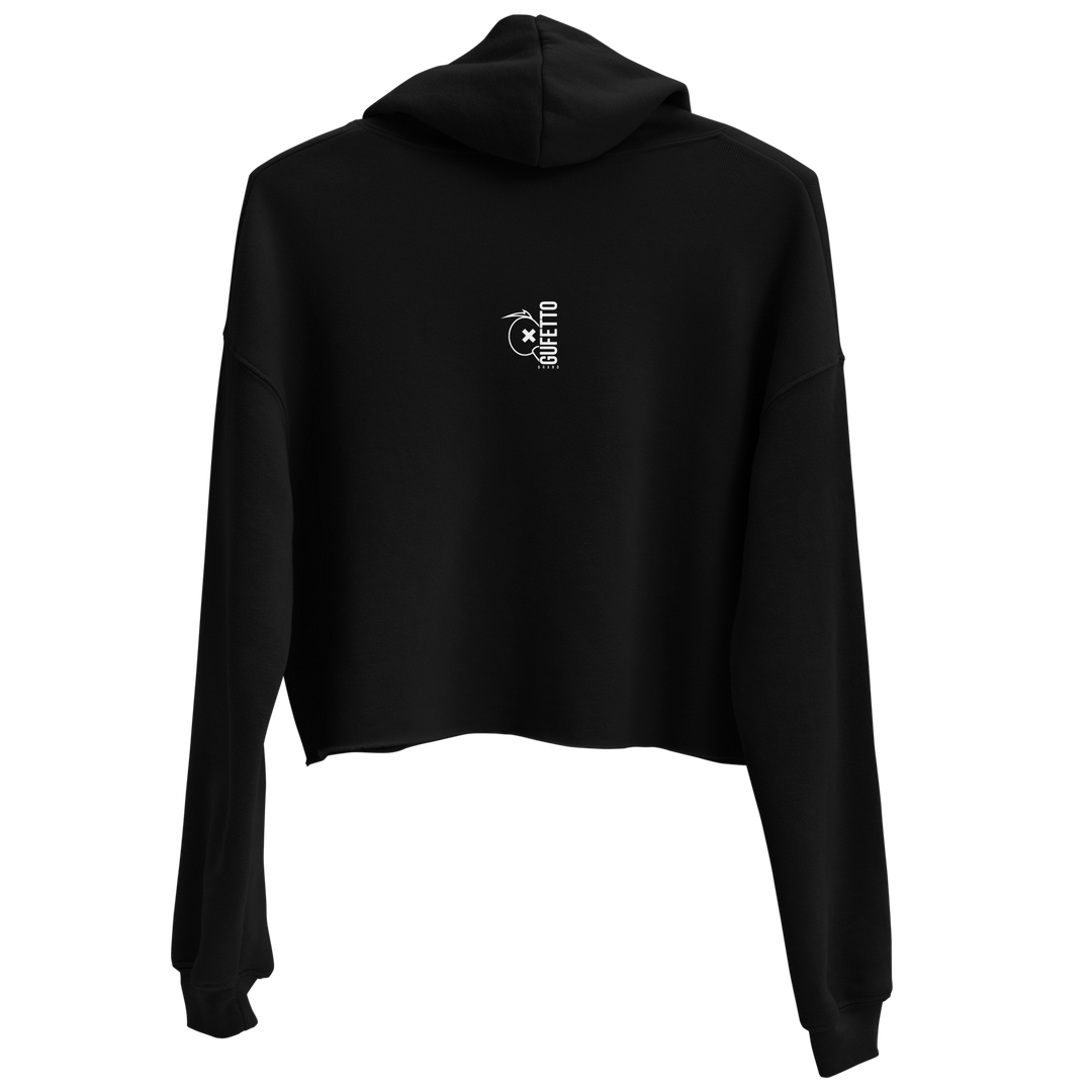Felpa con cappuccio corta SKULL DARK - Gufetto Brand 