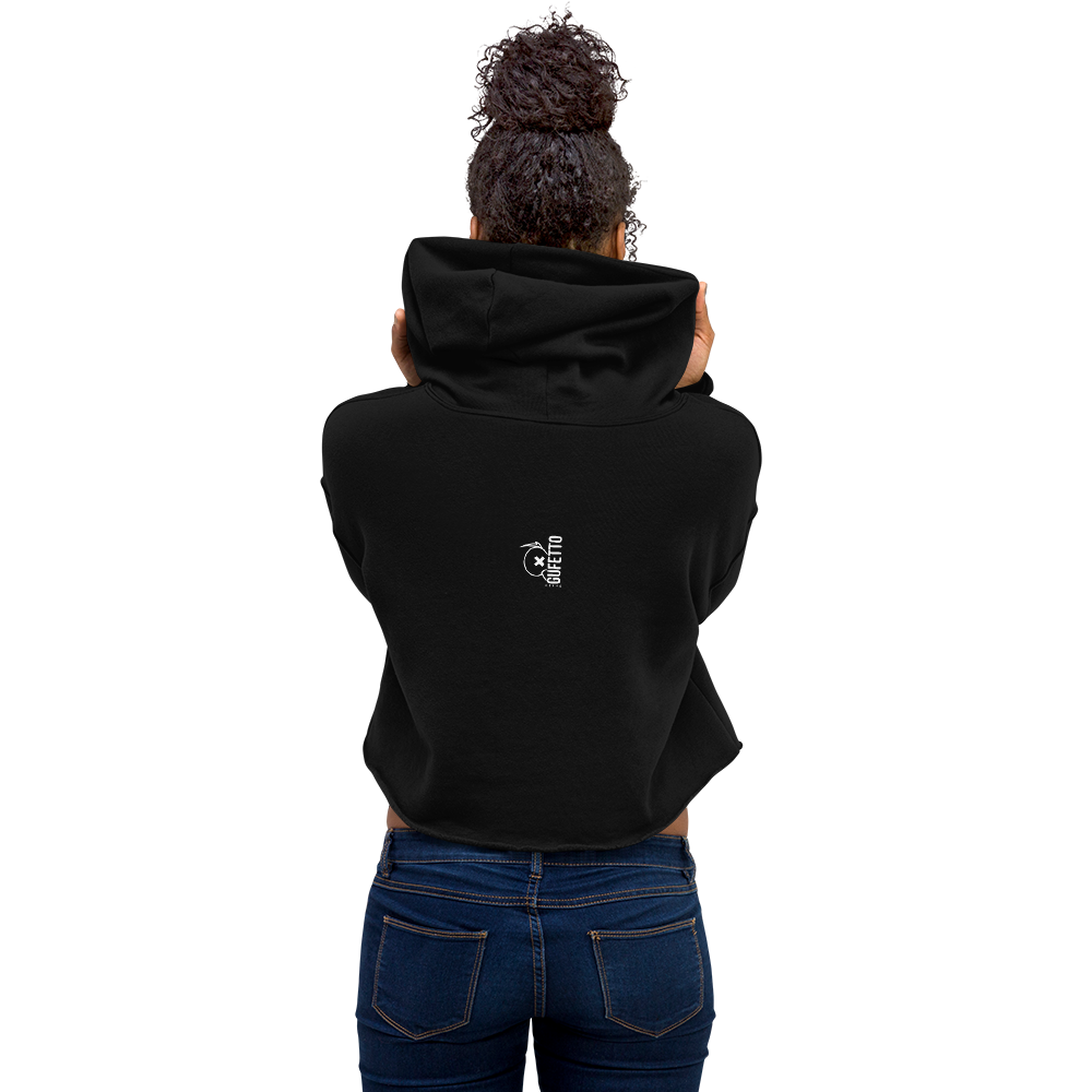 Felpa con cappuccio corta SKULL DARK - Gufetto Brand 