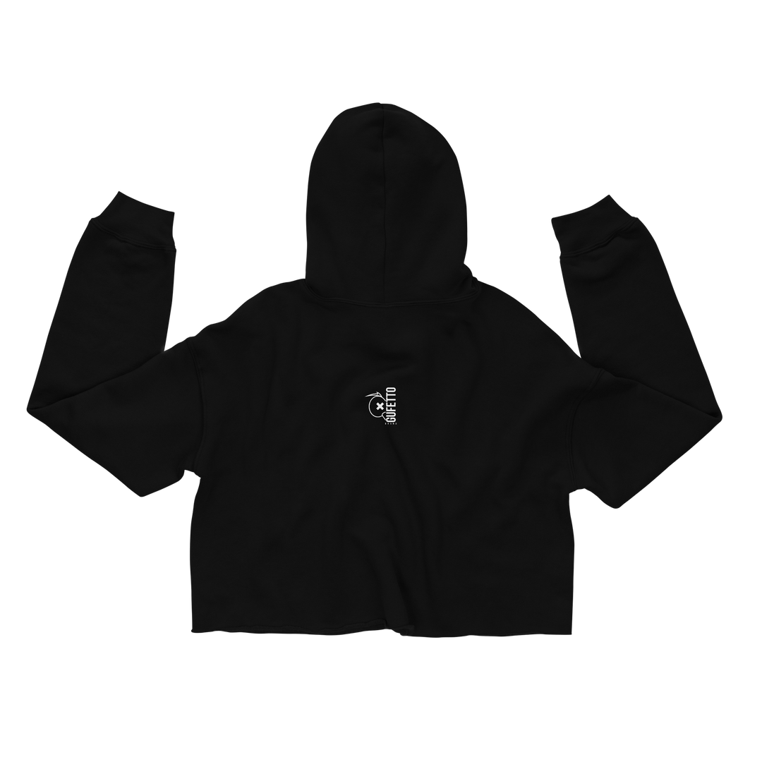 Felpa con cappuccio corta SKULL DARK - Gufetto Brand 