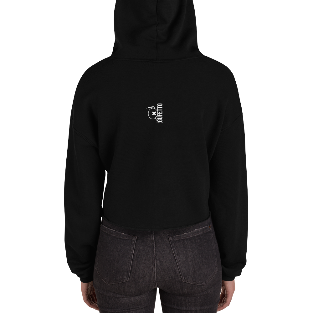 Felpa con cappuccio corta SKULL DARK - Gufetto Brand 