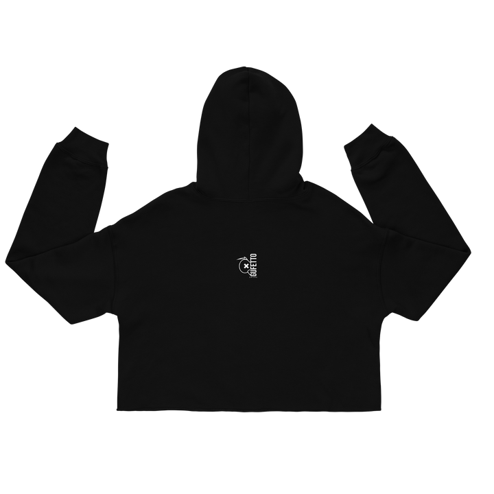 Felpa con cappuccio corta SKULL DARK - Gufetto Brand 