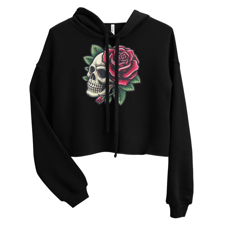 Felpa con cappuccio corta SKULL DARK - Gufetto Brand 