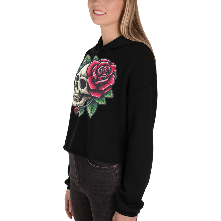 Felpa con cappuccio corta SKULL DARK - Gufetto Brand 