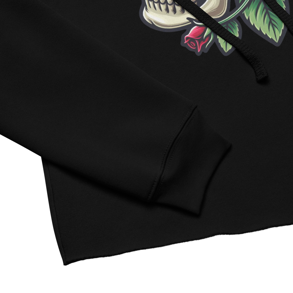 Felpa con cappuccio corta SKULL DARK - Gufetto Brand 