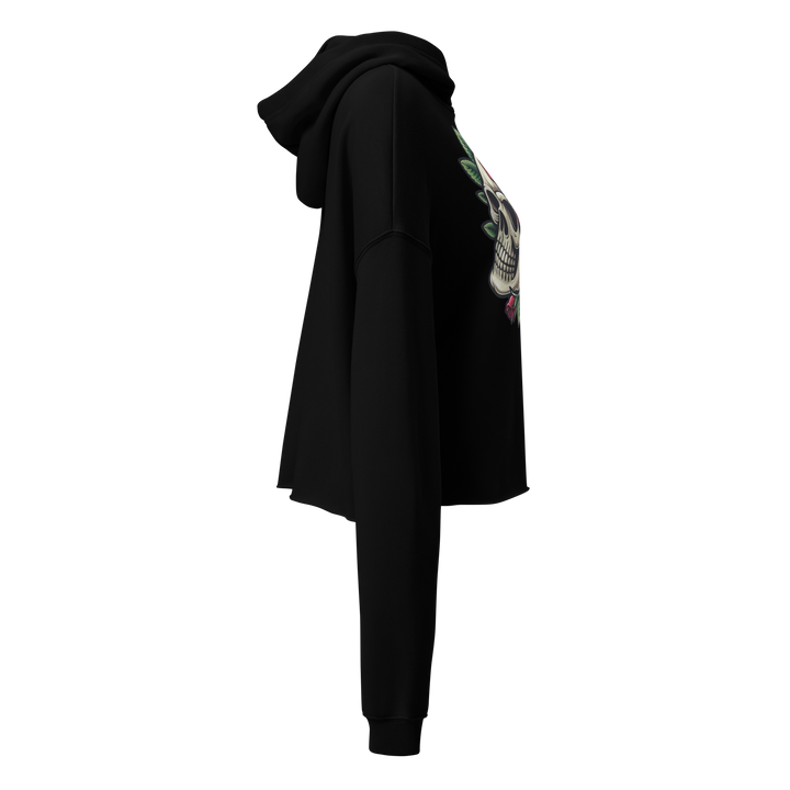 Felpa con cappuccio corta SKULL DARK - Gufetto Brand 