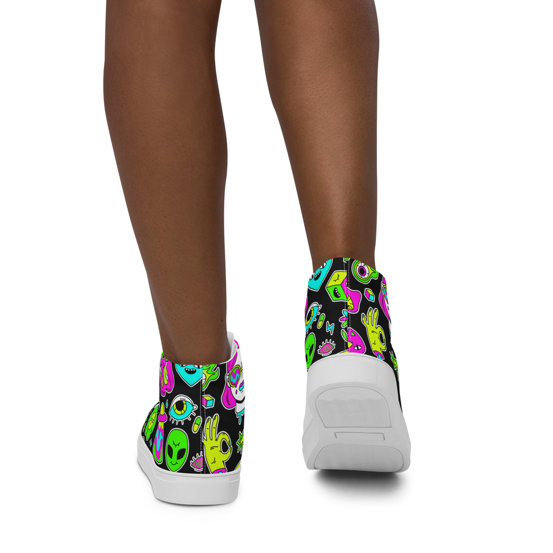 Sneakers alte in tela da donna FUN EDITION - Gufetto Brand 