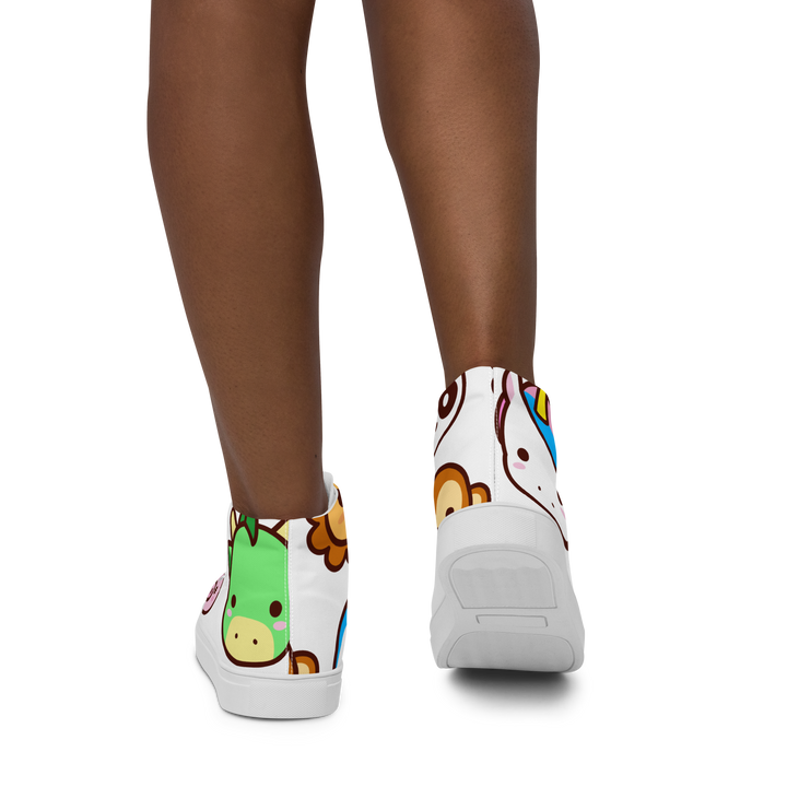Sneakers alte in tela da donna EMOJI - Gufetto Brand 