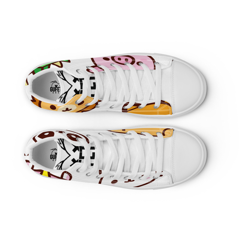 Sneakers alte in tela da donna EMOJI - Gufetto Brand 