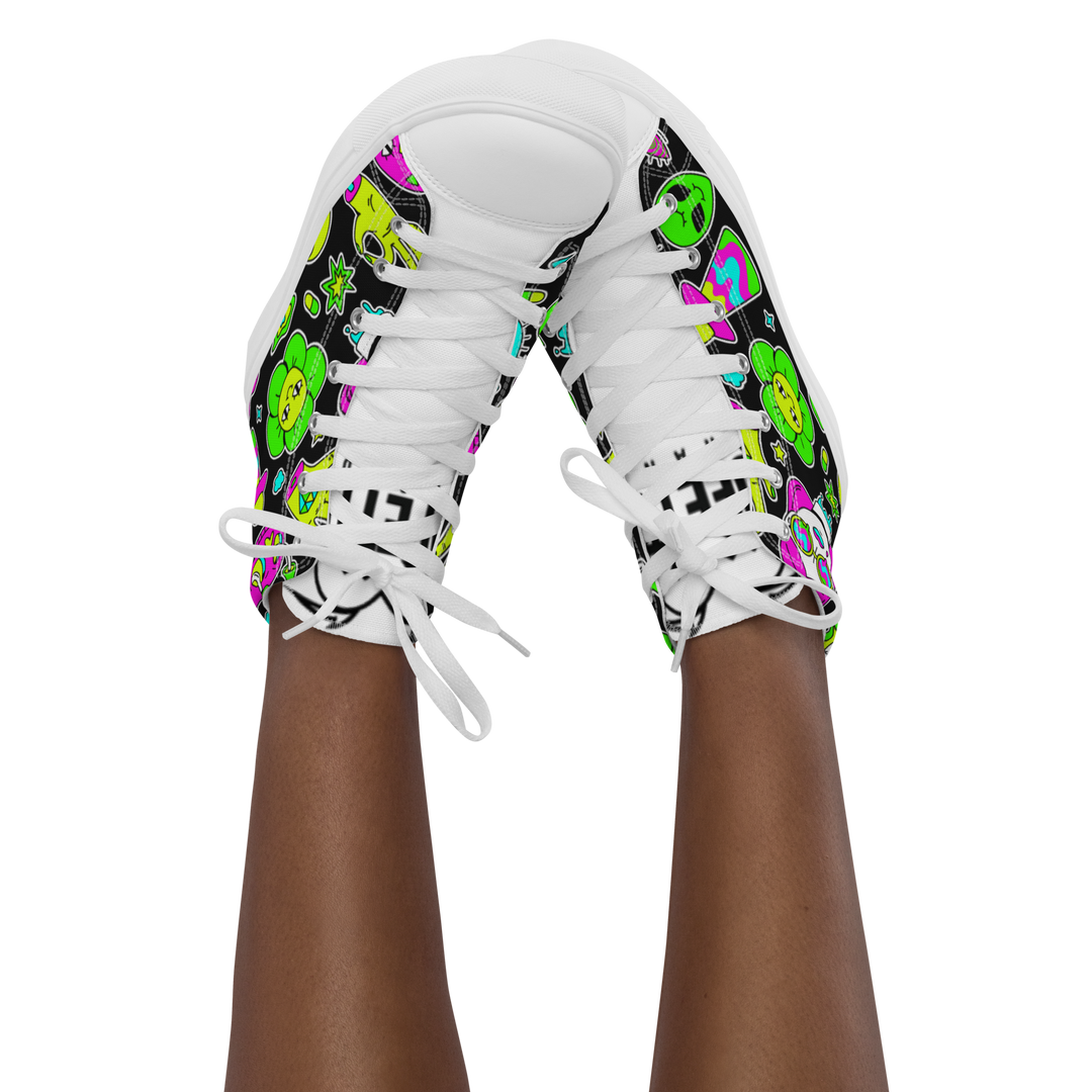 Sneakers alte in tela da donna FUN EDITION - Gufetto Brand 