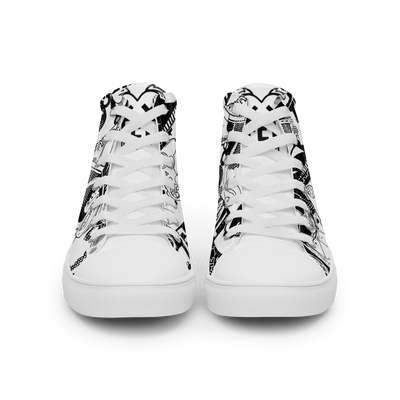 Sneakers alte in tela da donna GOAL - Gufetto Brand 